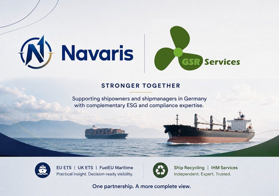 New Maritime ESG Services Partnership: Navaris – GSR Services